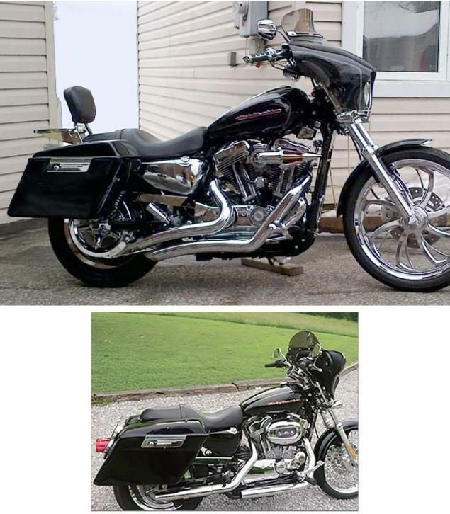 デタッチャブル・ソロ・ツアーパックラック ハーレー、SPORTSTER