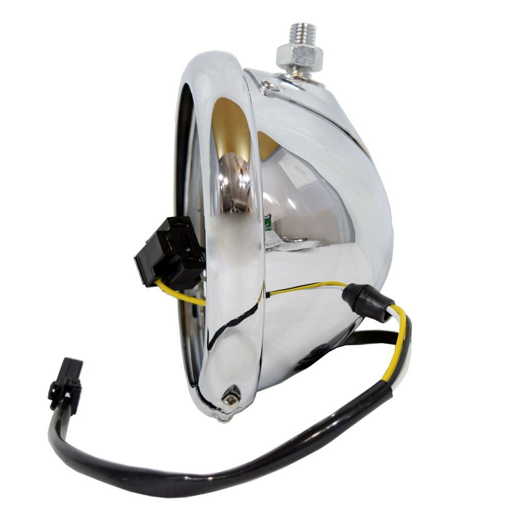 5-3/4インチ・ヘッドライト用 クロームハウジング/ブラケット付き-02