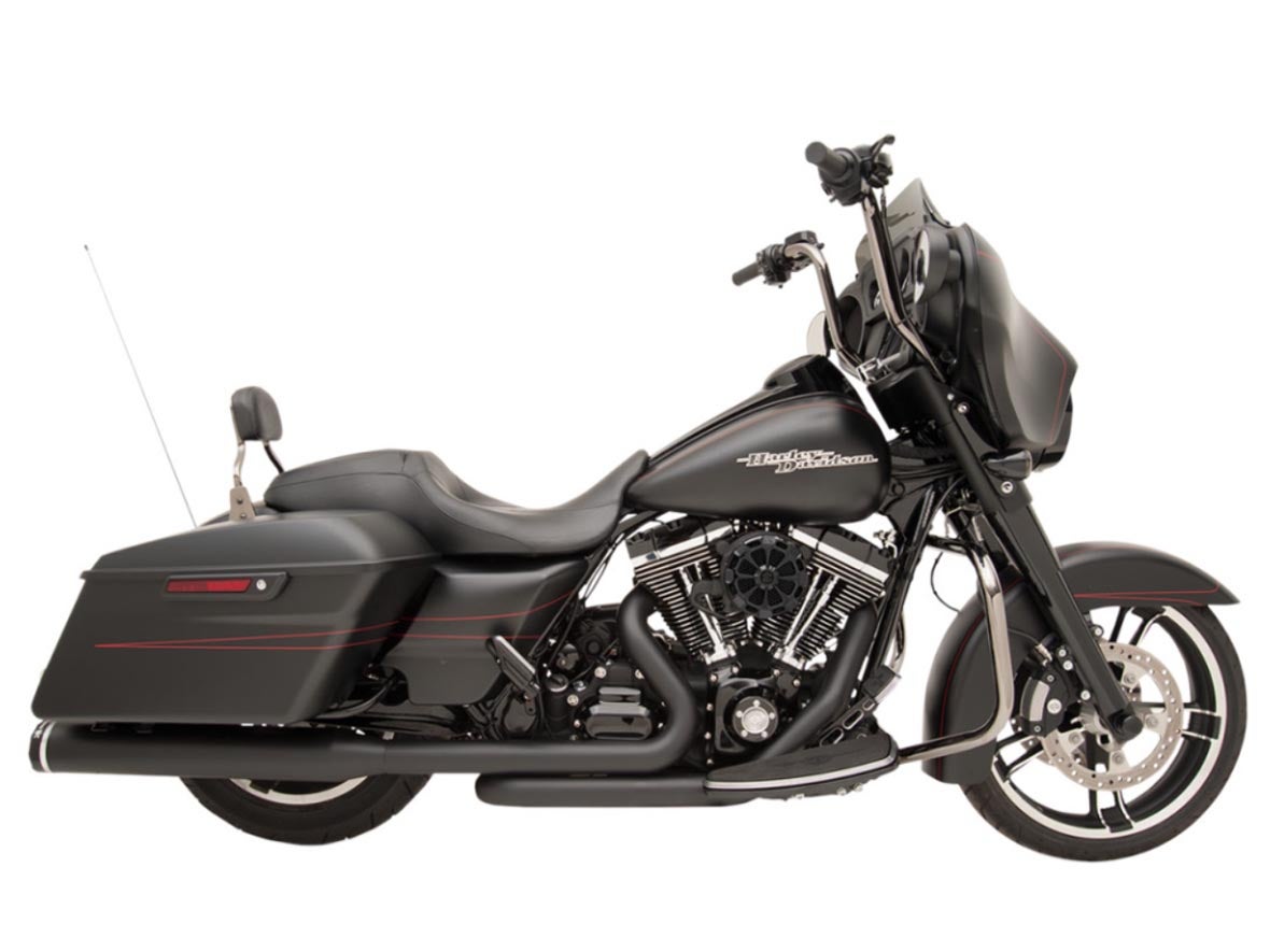 【SALE】KHROME WERKS　2IN2 クロスオーバー フルエキゾーストマフラー　ブラック-02