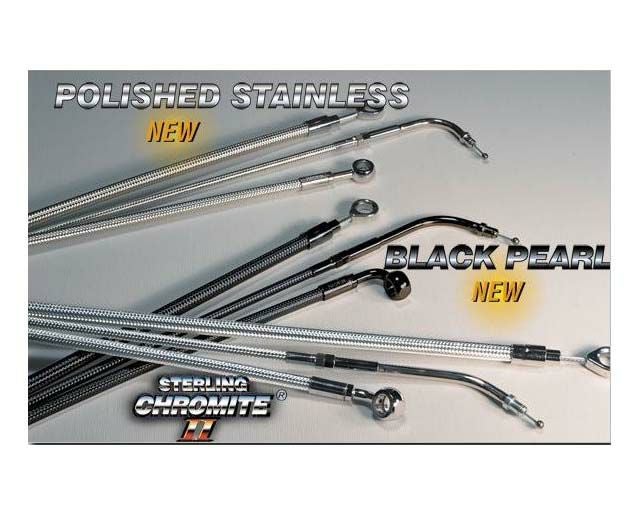 Magnum（マグナム） エイプハンドル用　ステンメッシュ ケーブルラインキット　ツーリング-02