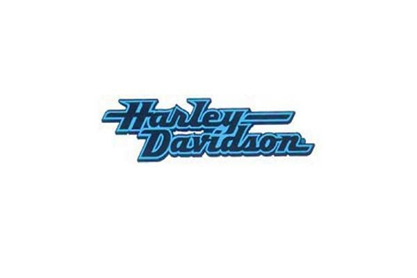 Harley Davidsonロゴ・タンクデカール ブラック/ブルー-01
