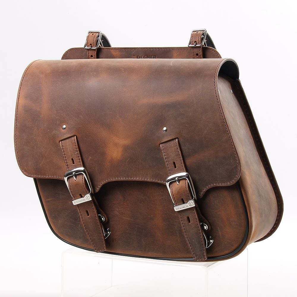 【DEGNER/デグナー】レザーサドルバッグ　ブラウン-02