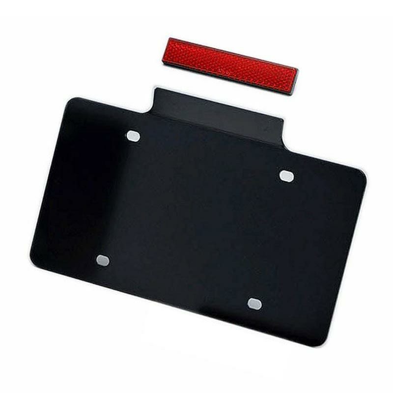 キジマ　ナンバーベース　リフレクターステー　ブラック-01