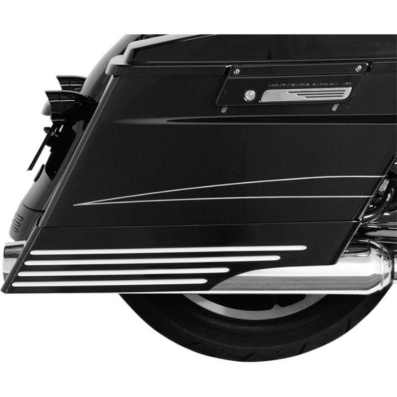 CycleSmith　ビレット3インチ サドルバッグ エクステンションキット XLカット ブラックハイライト-01
