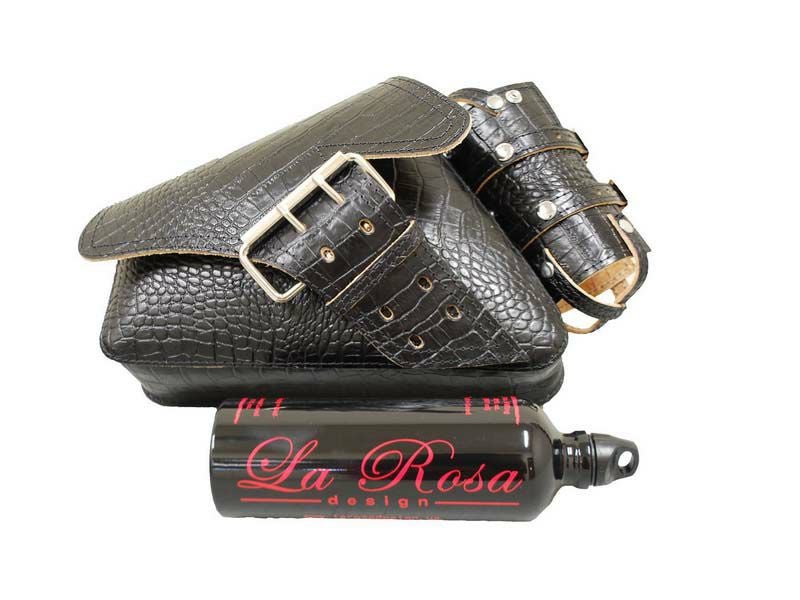 La Rosa Design スポーツスター スイングアームバッグ アリゲーター
