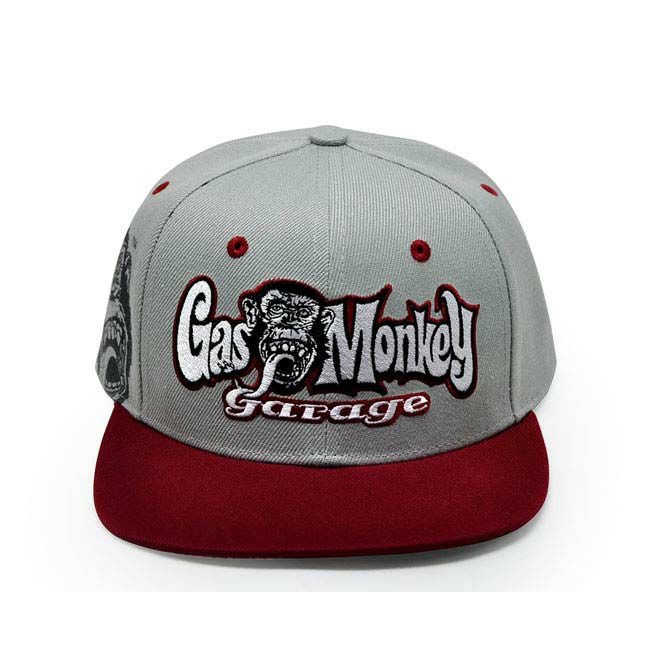 GAS MONKEY キャップ - GMG SNAPBACK グレー CAP RR HANDS-01
