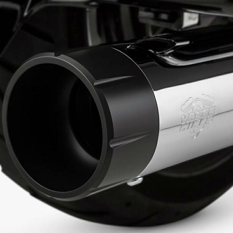 バンス＆ハインズ(VANCE) OverSized 450 RAIDER マフラー（クローム&ブラック）-04