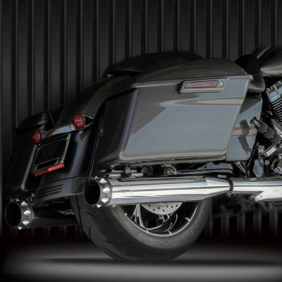 RCX Excalibur スリップオンマフラー 4インチ クローム/ブラック 