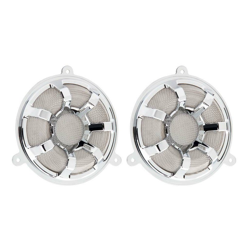 【SALE】Arlen Ness Beveled フロント スピーカーグリル クローム-01