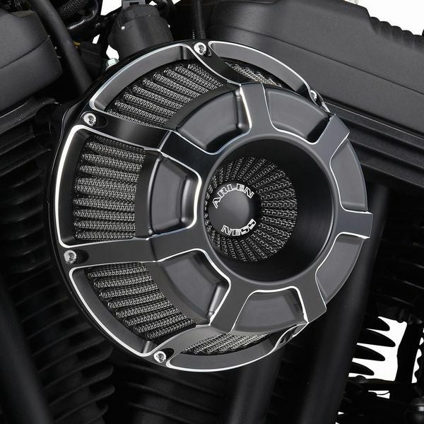 【美品】アレンネス インバーテッド エアクリーナー Bevelled ブラック アレンネス□ ベベル インバーテッド エアクリーナーキット ブラック