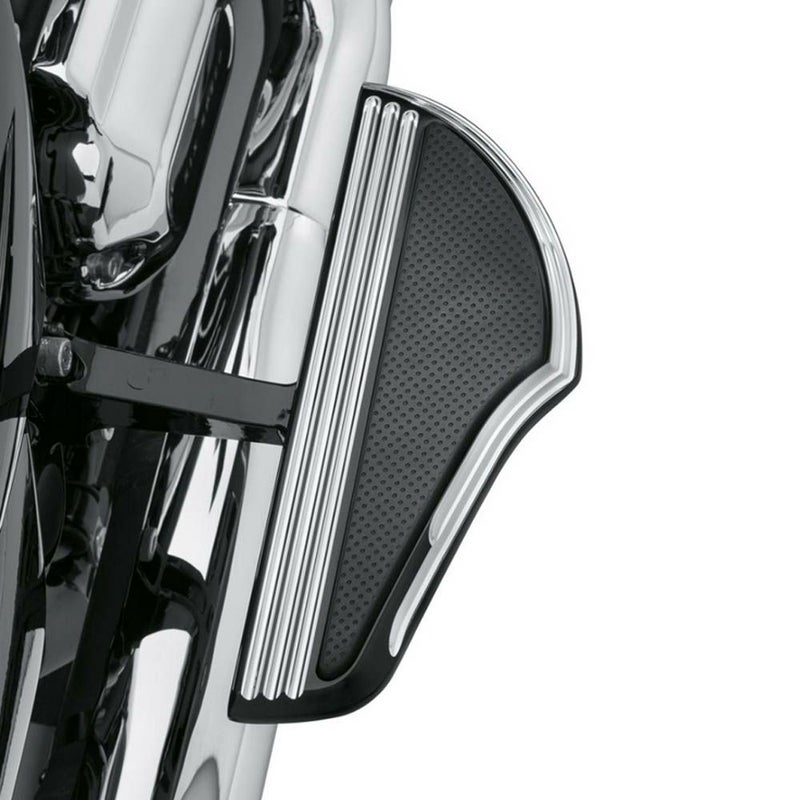 ディファイアンス・コレクション　パッセンジャーフットボード　ブラックアルマイト/マシンカット-01