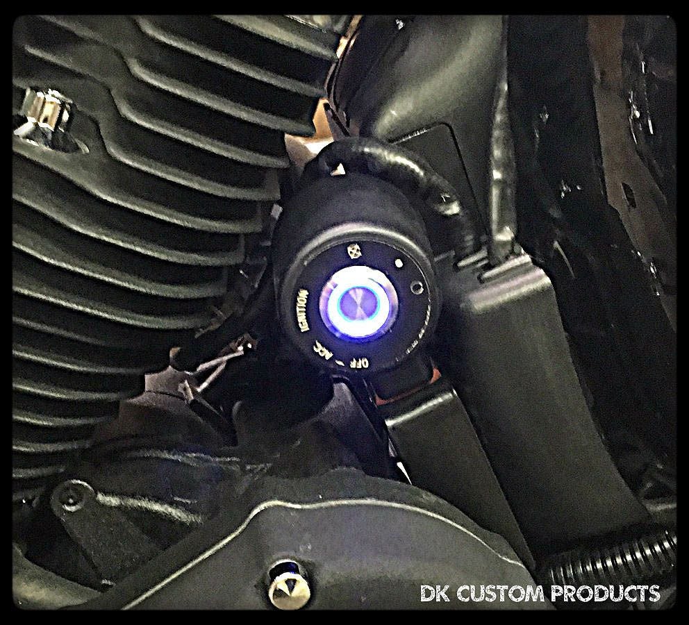 DK-Custom プッシュボタンLEDイグニッションスイッチキット　ポリッシュ-01