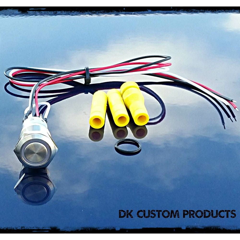 DK-Custom プッシュボタンLEDイグニッションスイッチキット　ポリッシュ-03