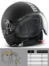 モモ デザイン(MOMO DESIGN) ジェットヘルメット FGTR CLASSIC マットブラック(SEL-MOMO-CLASSIC-MB)-01