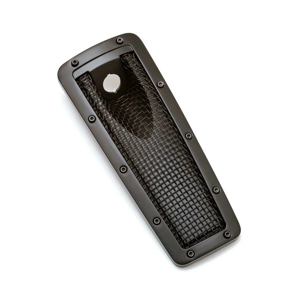 【SALE】Kuryakyn メッシュ　タンクダッシュインサート FLHT、FLHTCUTG　ブラック-02
