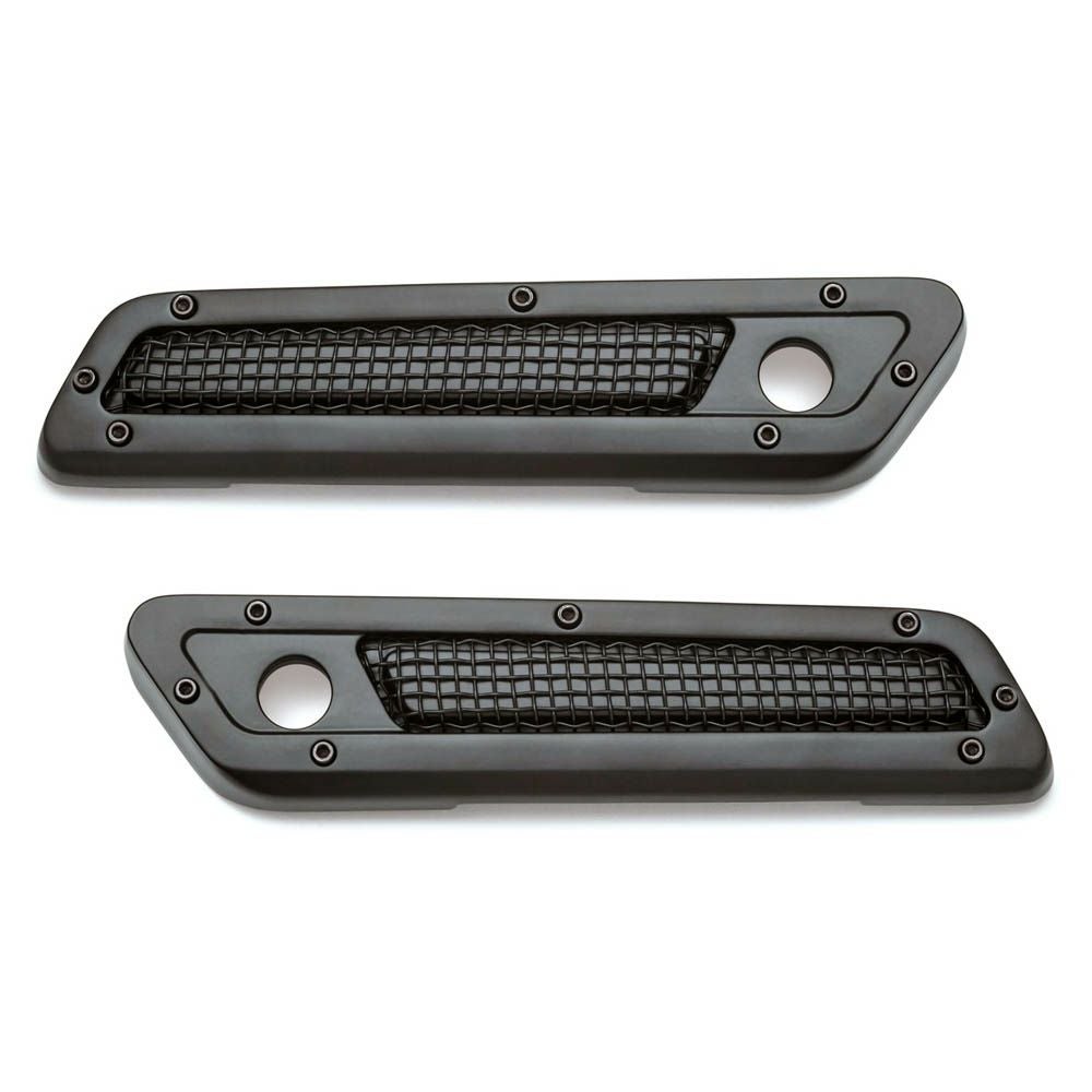 Kuryakyn メッシュ　サドルバッグヒンジカバー　ブラック-02