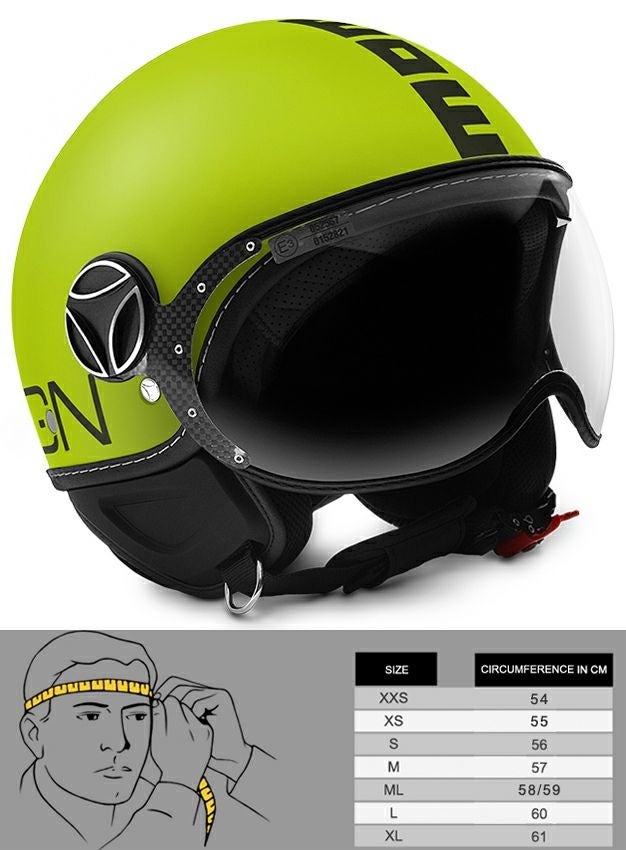 モモ デザイン(MOMO DESIGN) ジェットヘルメット FGTR FLUO マット