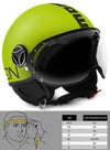 モモ デザイン(MOMO DESIGN) ジェットヘルメット FGTR FLUO マットイエロー(SEL-MOMO-FLUO-MY)-01