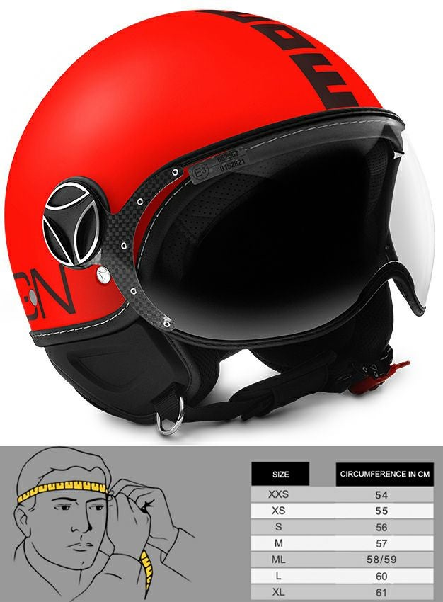 モモ デザイン(MOMO DESIGN) ジェットヘルメット FGTR FLUO マット