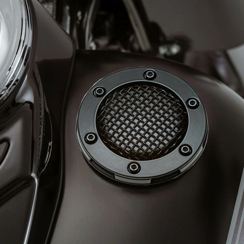 Kuryakyn メッシュ　ガスキャップ　ブラック-01