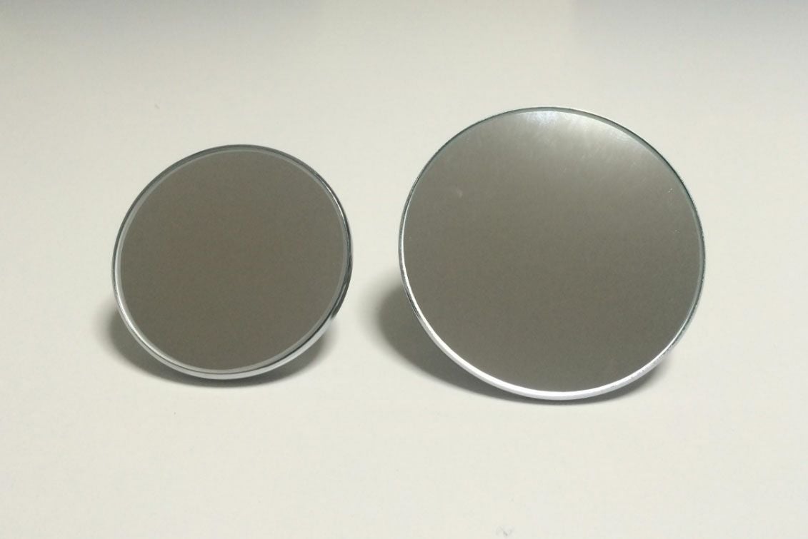 ラウンドミラー　4inch　クローム　ショートステー-03