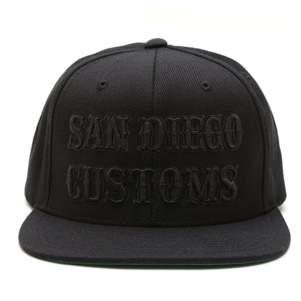 SAN DIEGO CUSTOMS キャップ BLACKOUT-02