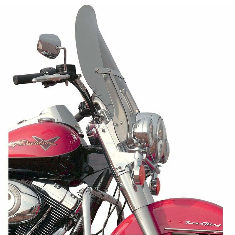 Klock Werks Flare Billboard ウインドシールド 19インチ ライトスモーク FLHR、FLD-01