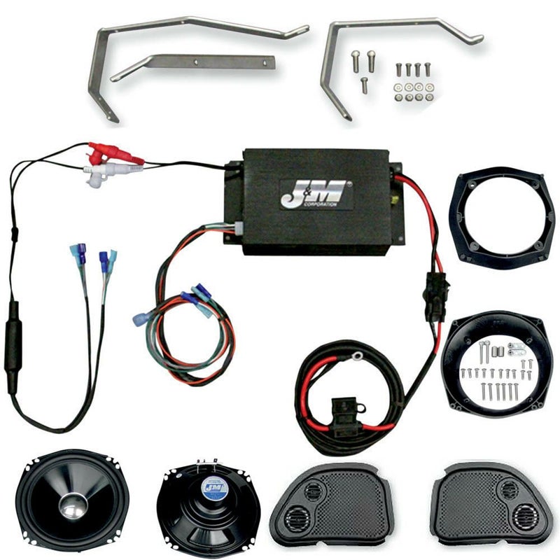 J&M PERFORMANCE 180W フェアリングスピーカー　アンプキット　2006～2013 FLTR-01