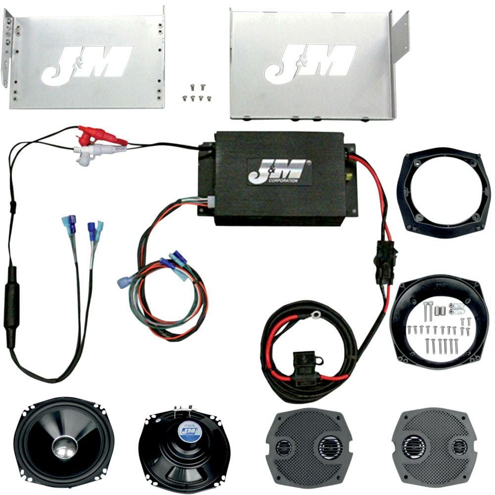 J&M PERFORMANCE 180W フェアリングスピーカー　アンプキット　2006～2013 FLHX-01