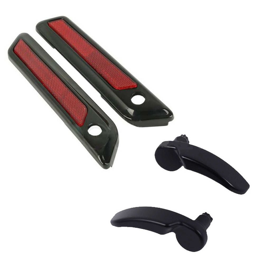 Hog Workz サドルバッグラッチ、ロックキット ブラック-02