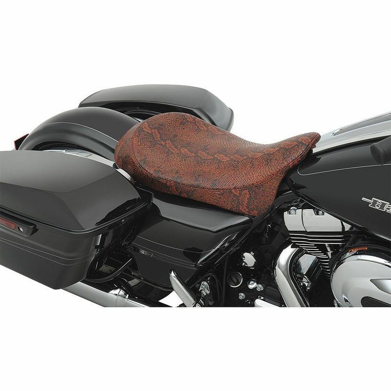 Drag Specialties ロープロファイル ソロシート Red Python-01