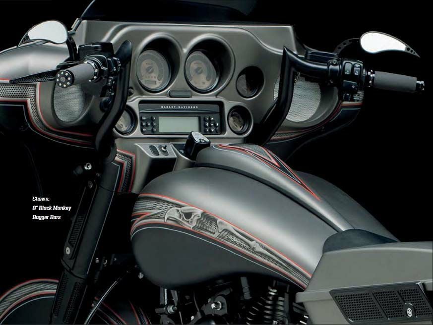 PAUL YAFFE 8インチ モンキーバガーバー ブラック |ハーレー PAUL YAFFE 8インチ モンキーバガーバー ブラック |ハーレー