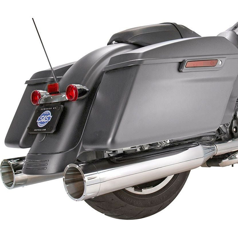 FLHX FLTRX ツーリングファミリー用M8 マフラー CFR M8ツーリング 4.5インチ スリップオンマフラー ダブルフルーテッド