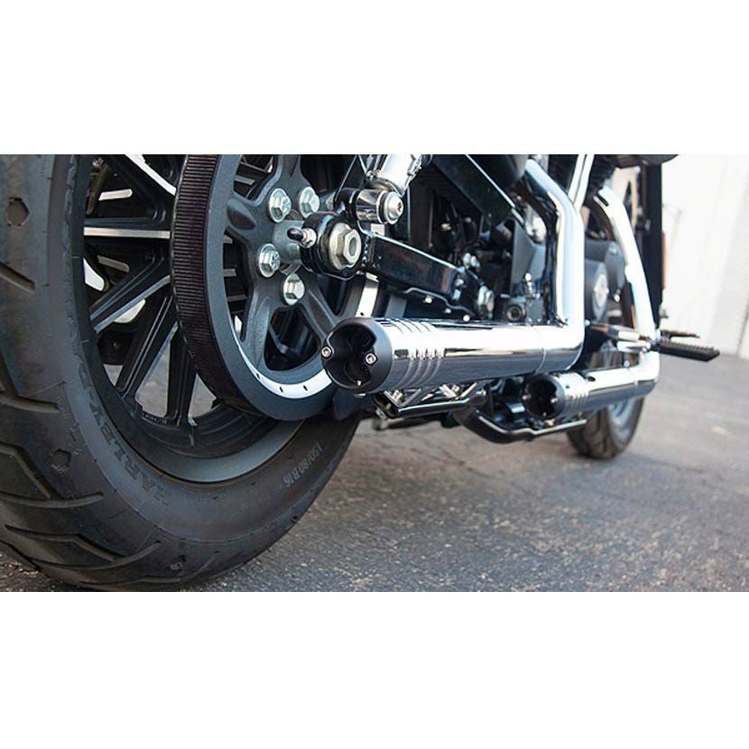 firebrand Rip-Rod 2.25インチ　スリップオンマフラー　クローム/ブラック-02