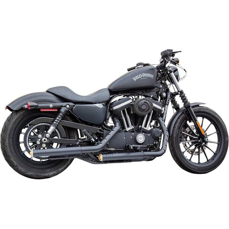 firebrand Rip-Rod 2.25インチ スリップオンマフラー ブラック/ゴールド-01