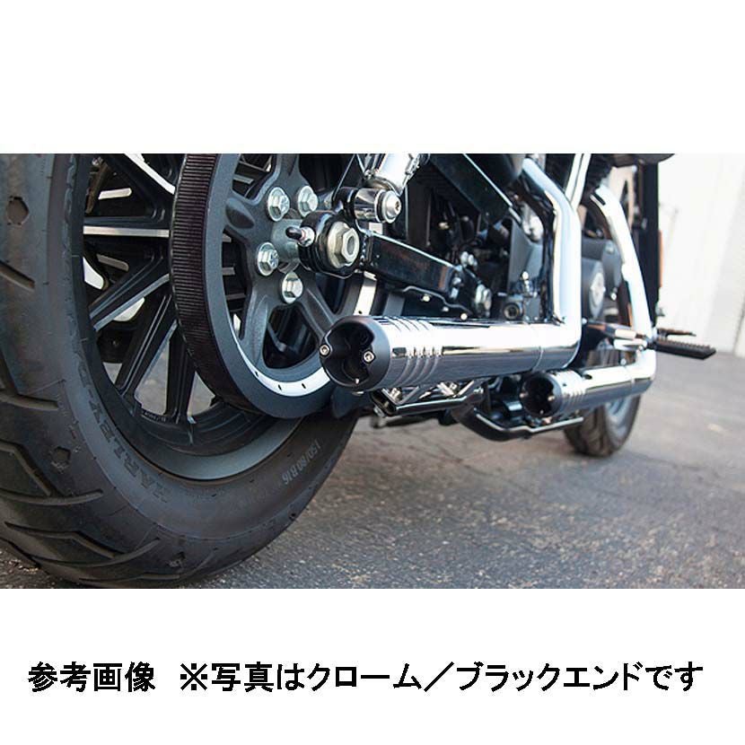 firebrand Rip-Rod 2.25インチ スリップオンマフラー ブラック/ゴールド-02