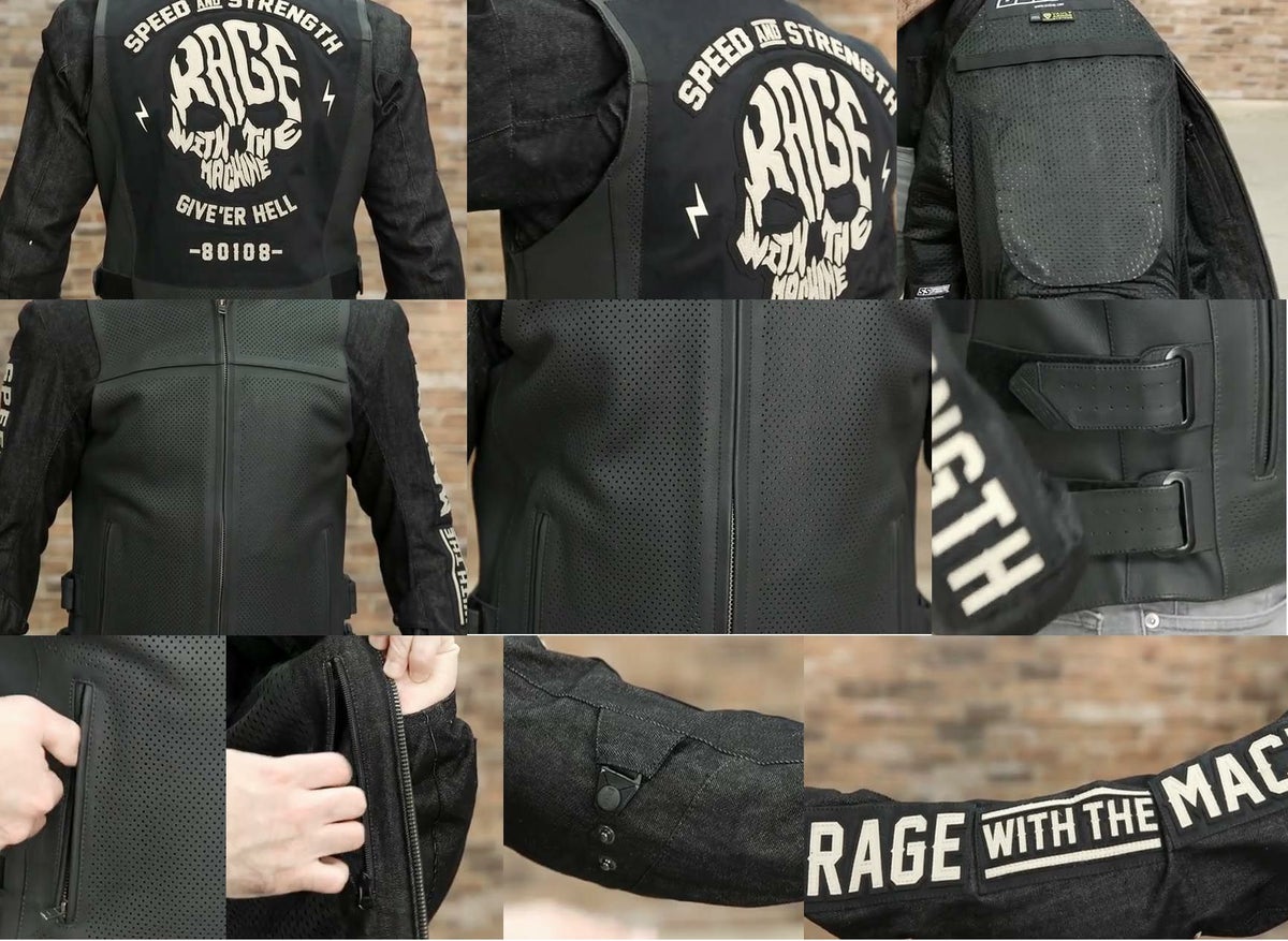 Rage With the Machine レザー＆デニム・ジャケット-03