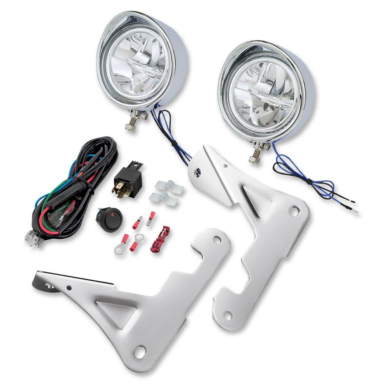 Big Bike Parts 3.5インチ LEDドライビングライトキット　クローム-02