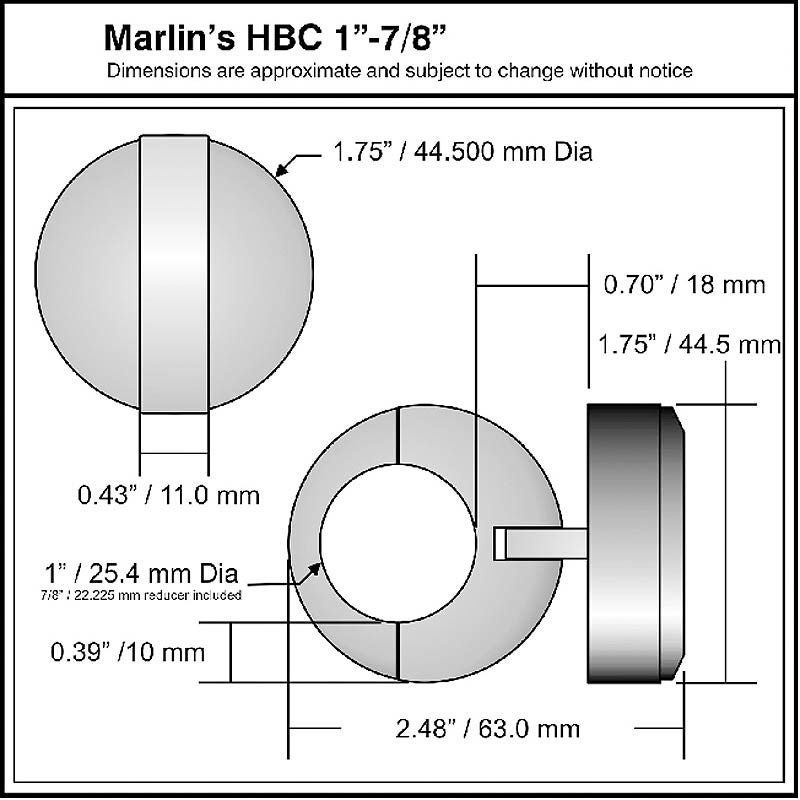 Marlin's 防水時計 ホワイトフェイス　ハンドルバーマウント-03