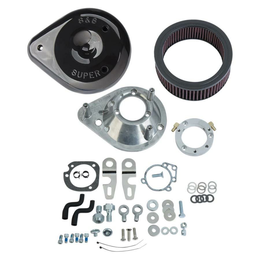 S＆S エアクリーナーセット(グロスブラック) EFIスポーツスター-01