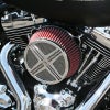LA Choppers　XXX  エアクリーナー クローム　ツインカムTBW用-01