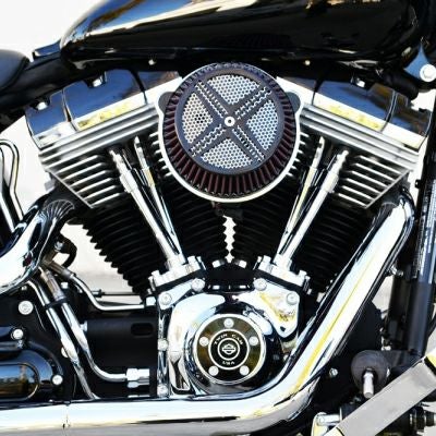 LA Choppers　XXX  エアクリーナー ブラック　ツインカム用-02