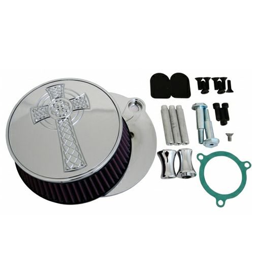 LA Choppers セルティッククロス  エアクリーナー クローム　ツインカムTBW用-02