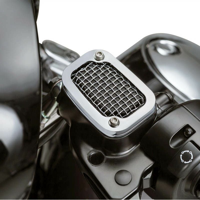 Kuryakyn メッシュ　クラッチマスターシリンダーカバー　クローム　ツーリング-01