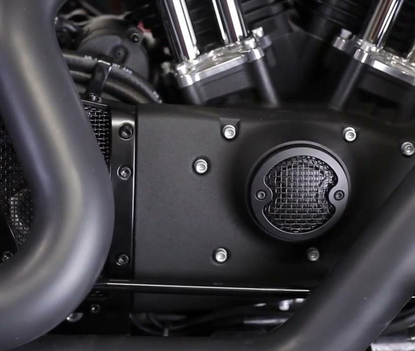 Kuryakyn メッシュ　タイマーカバー　ブラック-02