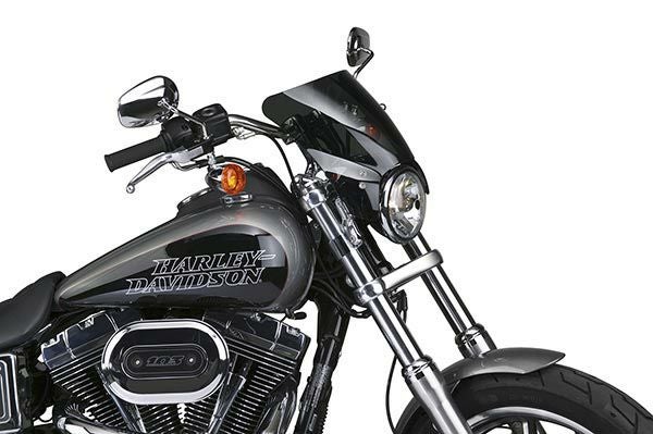 ナショナルサイクル MOHAWK・ウインドシールド　ダークスモーク　クロームカーブアーム-02