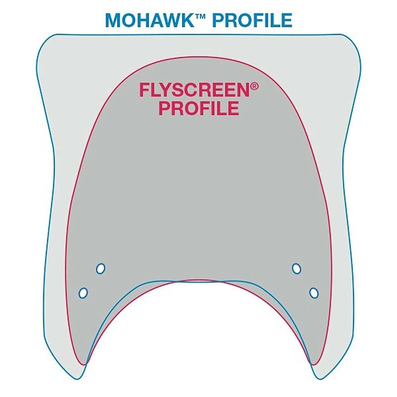 ナショナルサイクル MOHAWK・ウインドシールド　ダークスモーク　ブラックカーブアーム-03