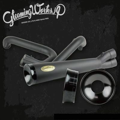 GLEAMING WORKS　SUS　バリトンマフラー2in1 ブラック-01
