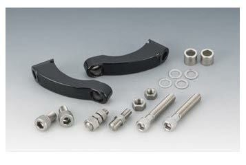 キジマ フロントウインカーステー ブラック　FXDL/S-01