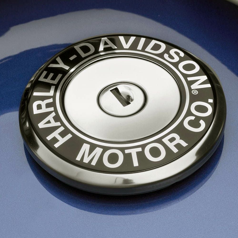 HD-MOTORロゴ フュエルキャップ メダリオン ハーレーSTREET用